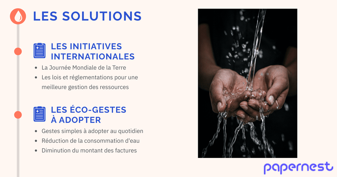 Disparation de l'eau potable dans le monde les solutions